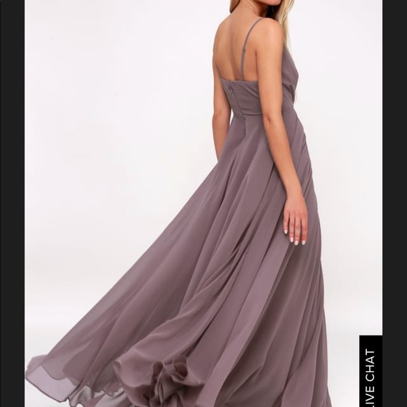 Dusty purple formal/maxi/bridesmaid dress Lulus - Picture 2 of 5
